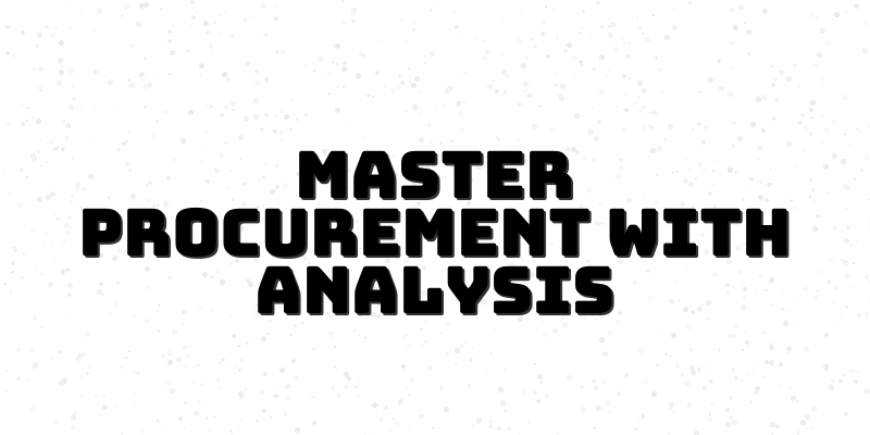 Strategic Sourcing Mastery - Course for Procurement Leaders